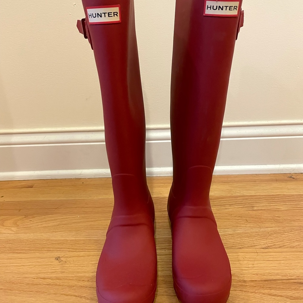 Size 8 Red Hunter Boots